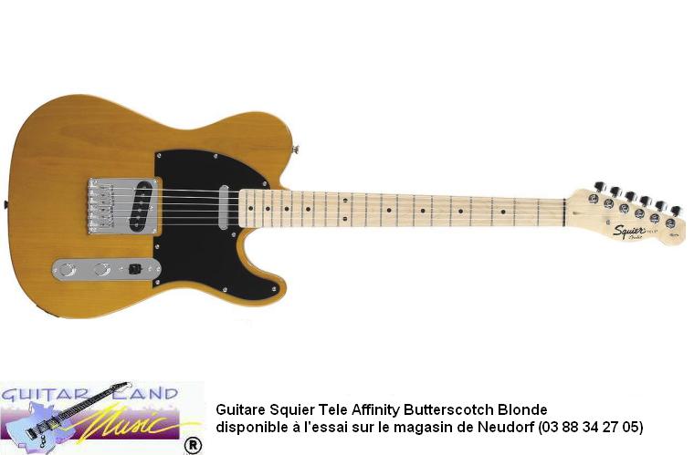 Guitare Squier Tele Affinity Butterscotch Blonde